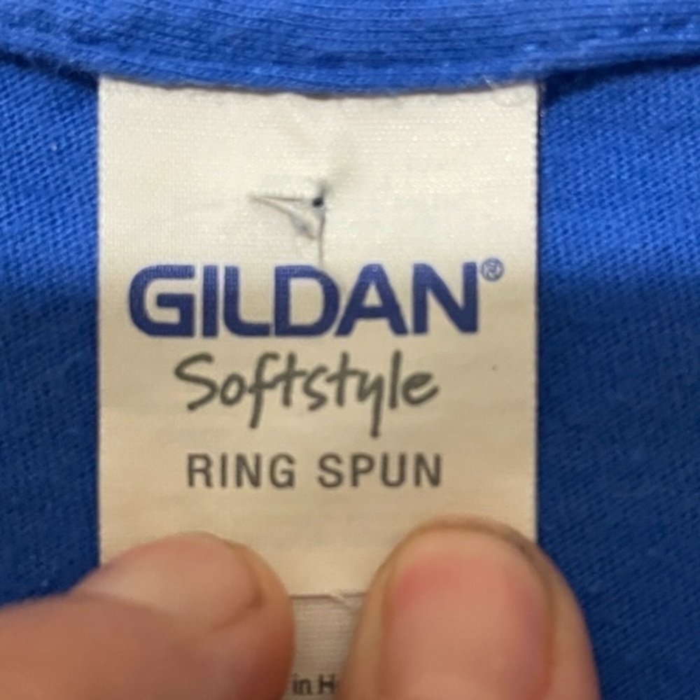 3/$25 Gildan Soft Style Ring Spun Graphic T-Shirt Blue Short Sleeve Mens Size XL - Picture 3 of 11